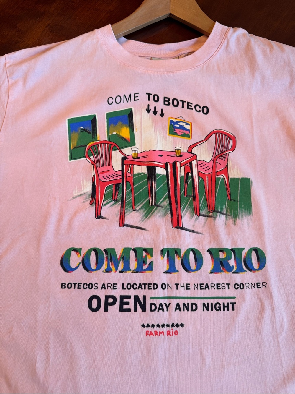 FARM Rio Pink 'Come to Rio' Graphic Tee